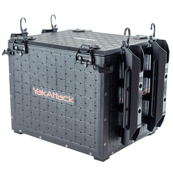 YakAttack BlackPak™ Pro Kayak Fishing Crate - Black 13" x 16"