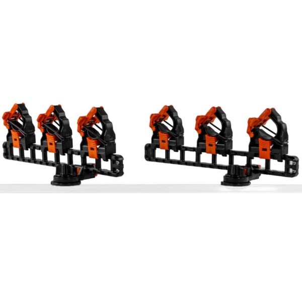 YakAttack SideStage Rod Rack includes 6 Flipgrips, 2